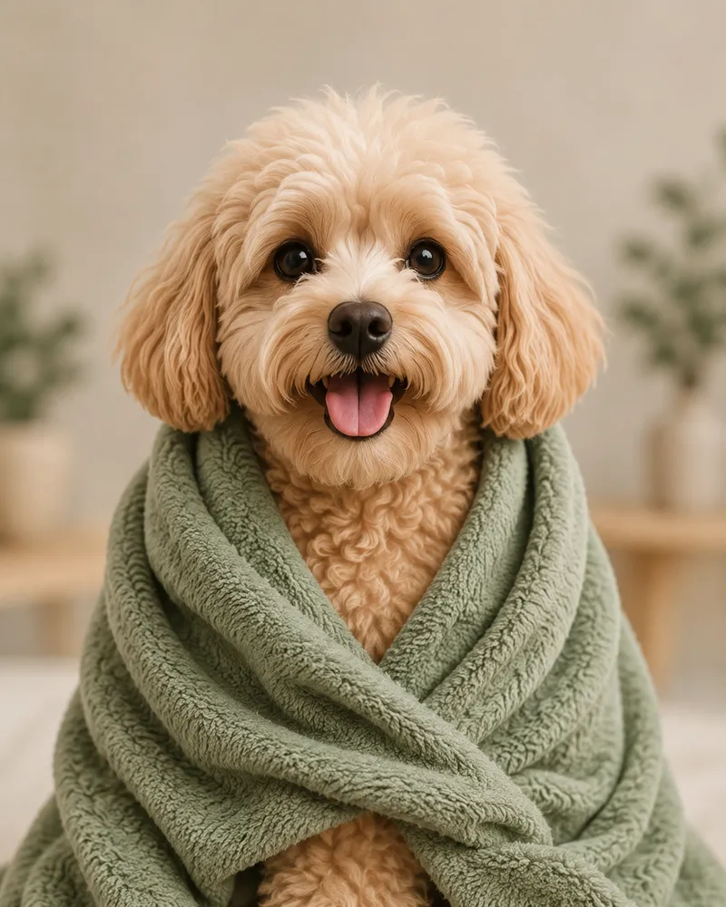 Happy puppy - Fluffy Buddy homepage hero
